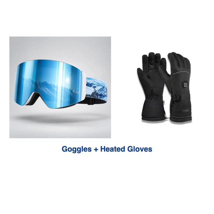 Mountain Kit, Magnetic Goggles + Heated Gloves