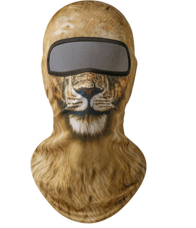 Golden Lion 3D face ski mask