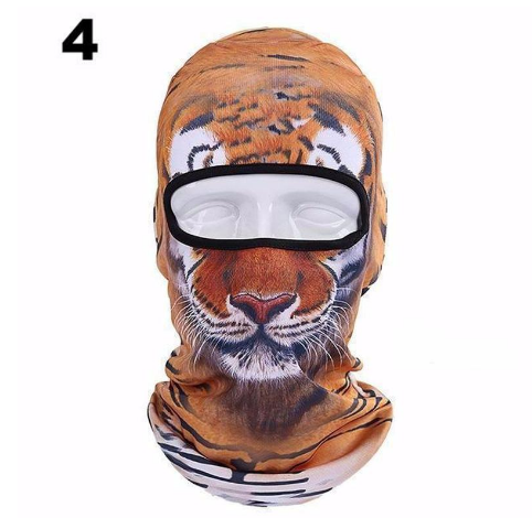 Tiger 3D face ski mask