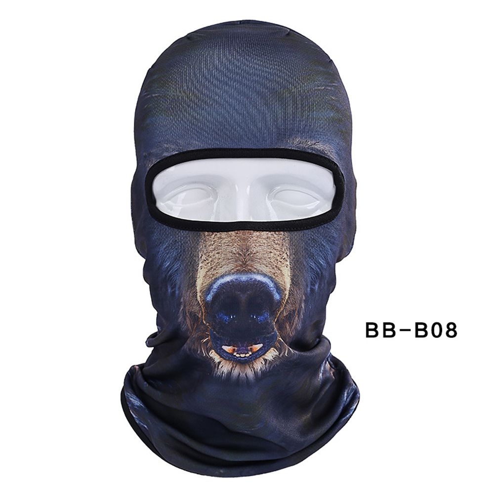 Bear 3D face ski mask