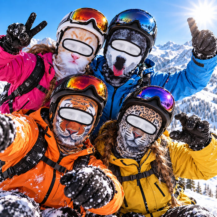 3D Animal Face Ski Mask