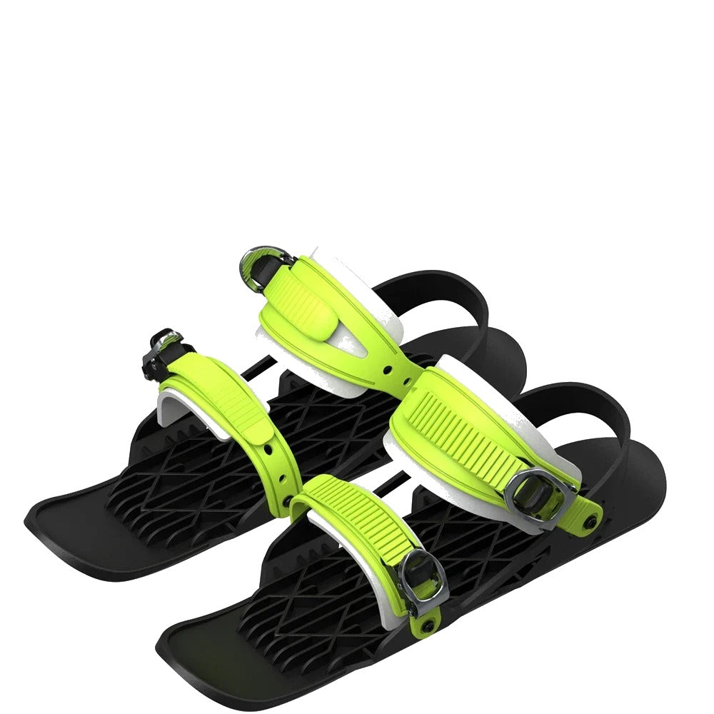 Snow Goons mini ski skates, lime