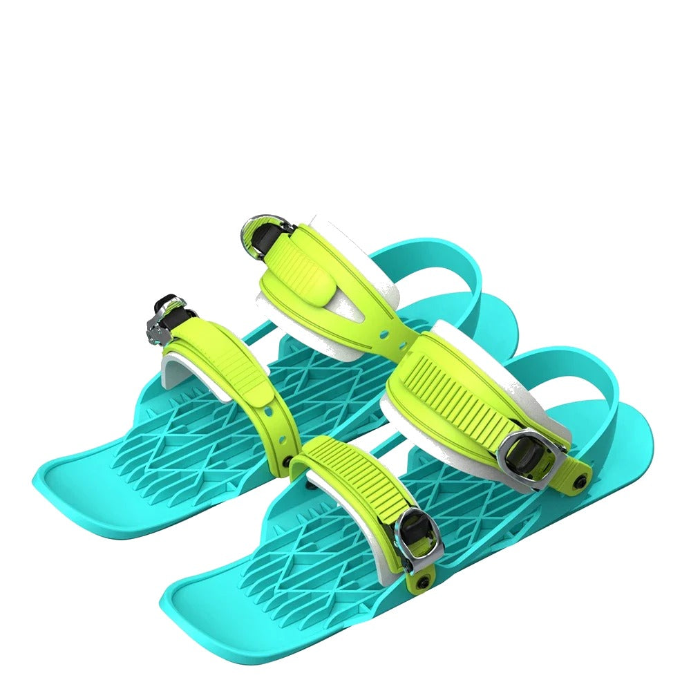 Snow Goons mini ski skates, teal